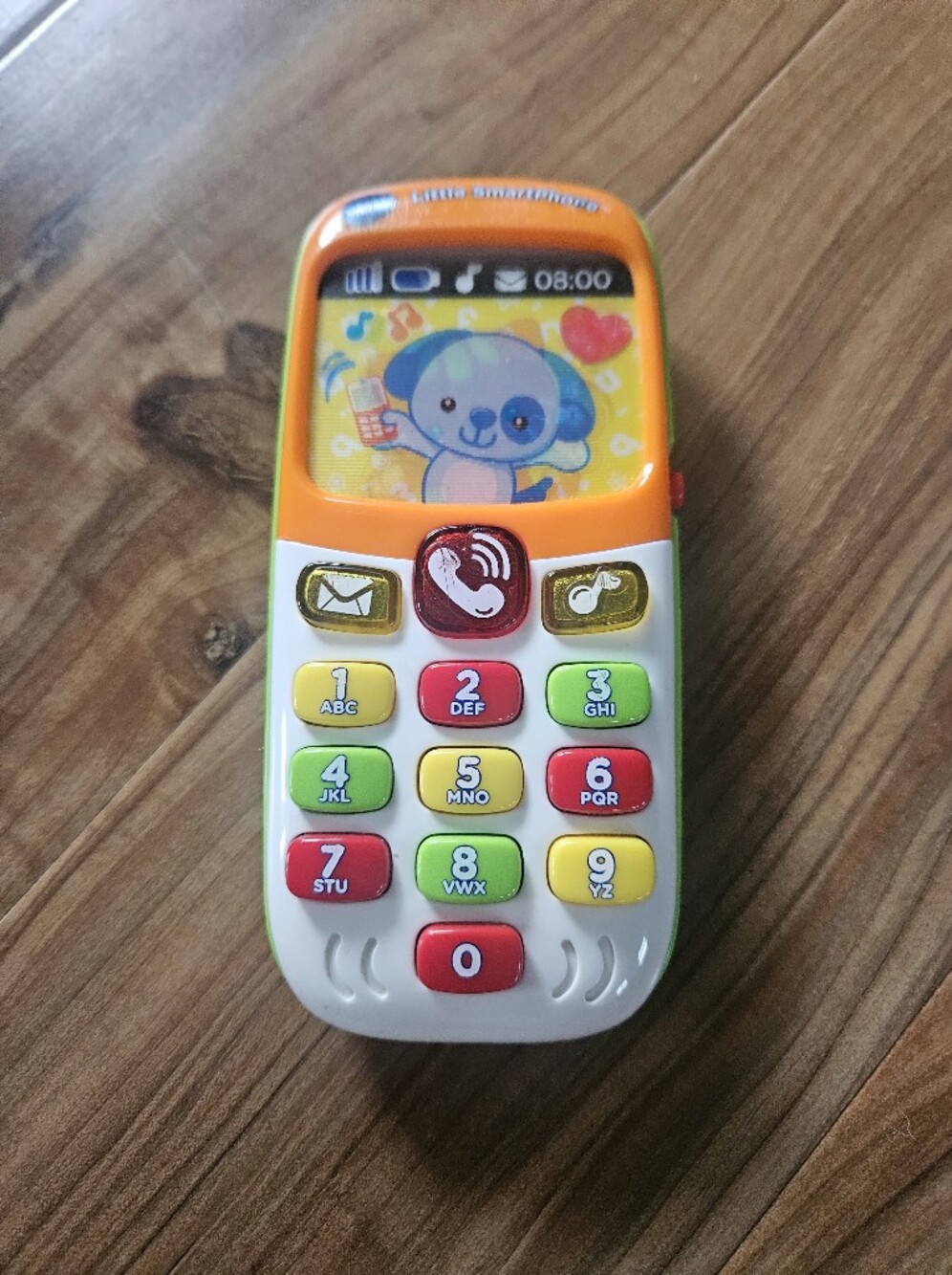 Kids Orange and White Toy Phone - Interactive Learning Phone Vtech